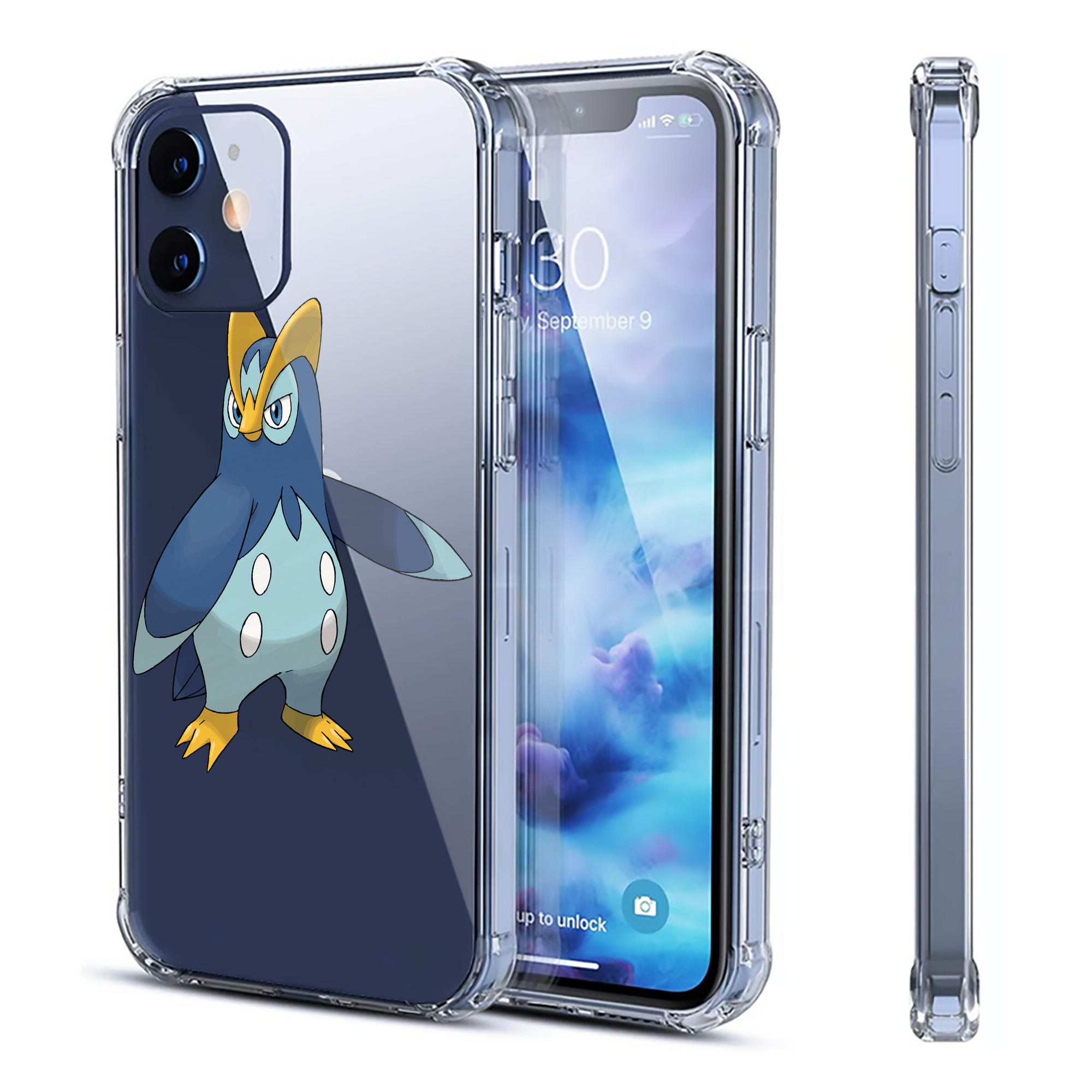 （画像用） ポケットモンスター Pokémon 【iPhone 12シリーズ対応】透明スマホケース（クリアソフトケース）